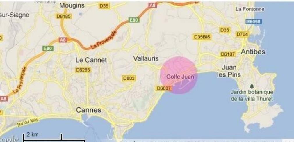 Studios à Golfe juan Esterno foto